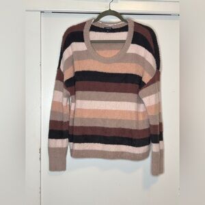 Torrid Multicolor Striped Crew Neck Sweater